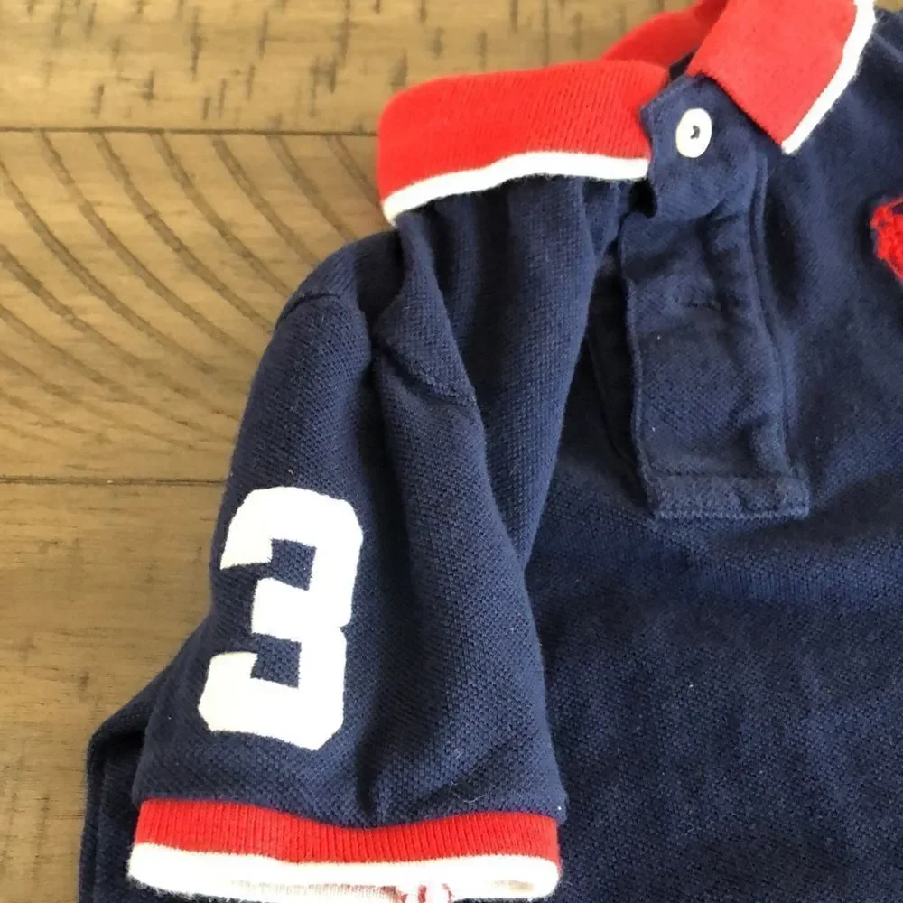 Ralph Lauren Unisex Nautical Vibe 💯 Cotton Onesie Number 3